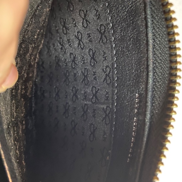 Anya Hindmarch Gunmetal Hardware Eyelet Wallet in Black Leather - Picture 8 of 12